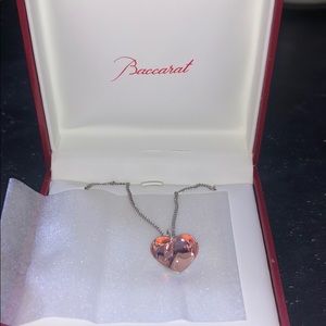 Baccarat luxury jewelry. Heart necklace
